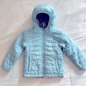 The North Face girls winter jacket. Reversible.